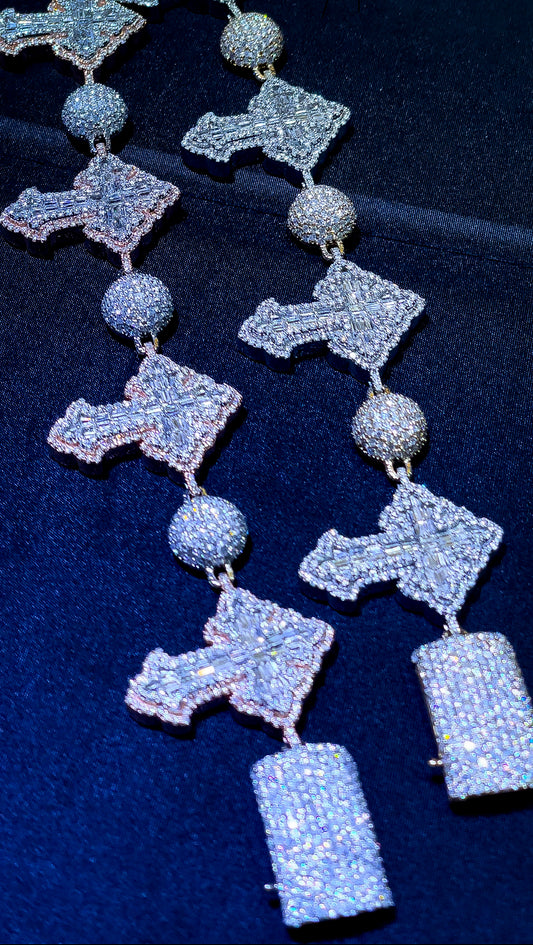 10k Diamond Cross Bracelet